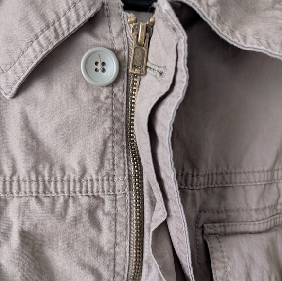 Gap Olive Green Safari Jacket XL - Picture 2 of 8